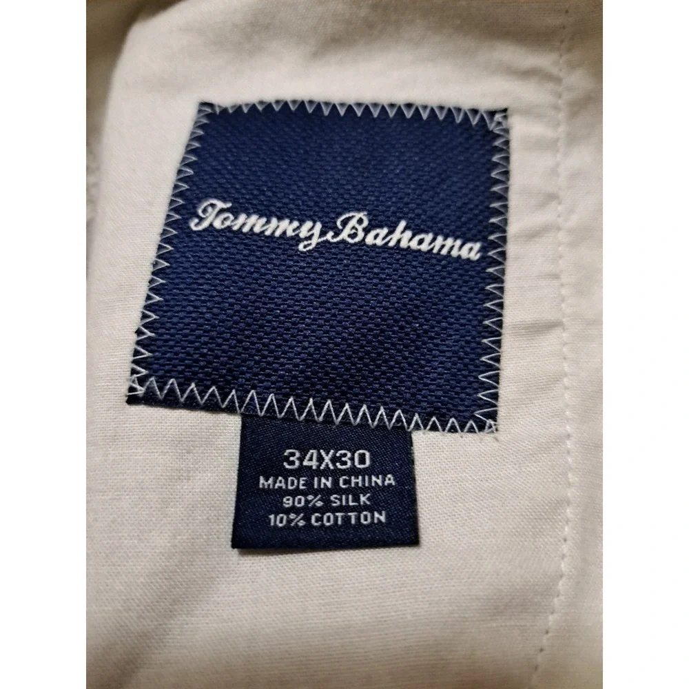 Tommy Bahama Men's Tan Silk Blend Trousers Pants 34x 30